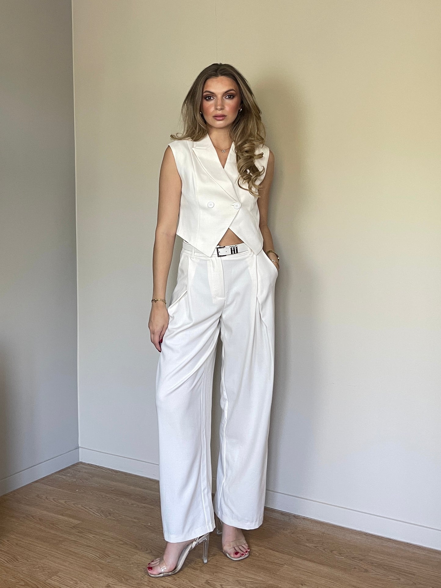 White lauren trouser