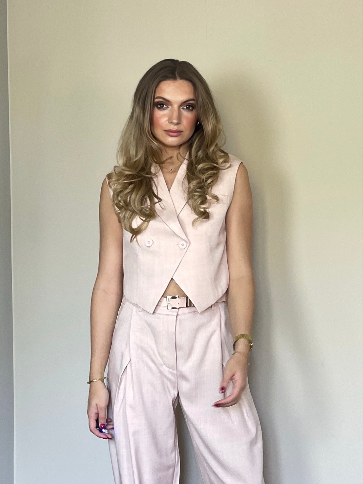 Pink lauren gilet