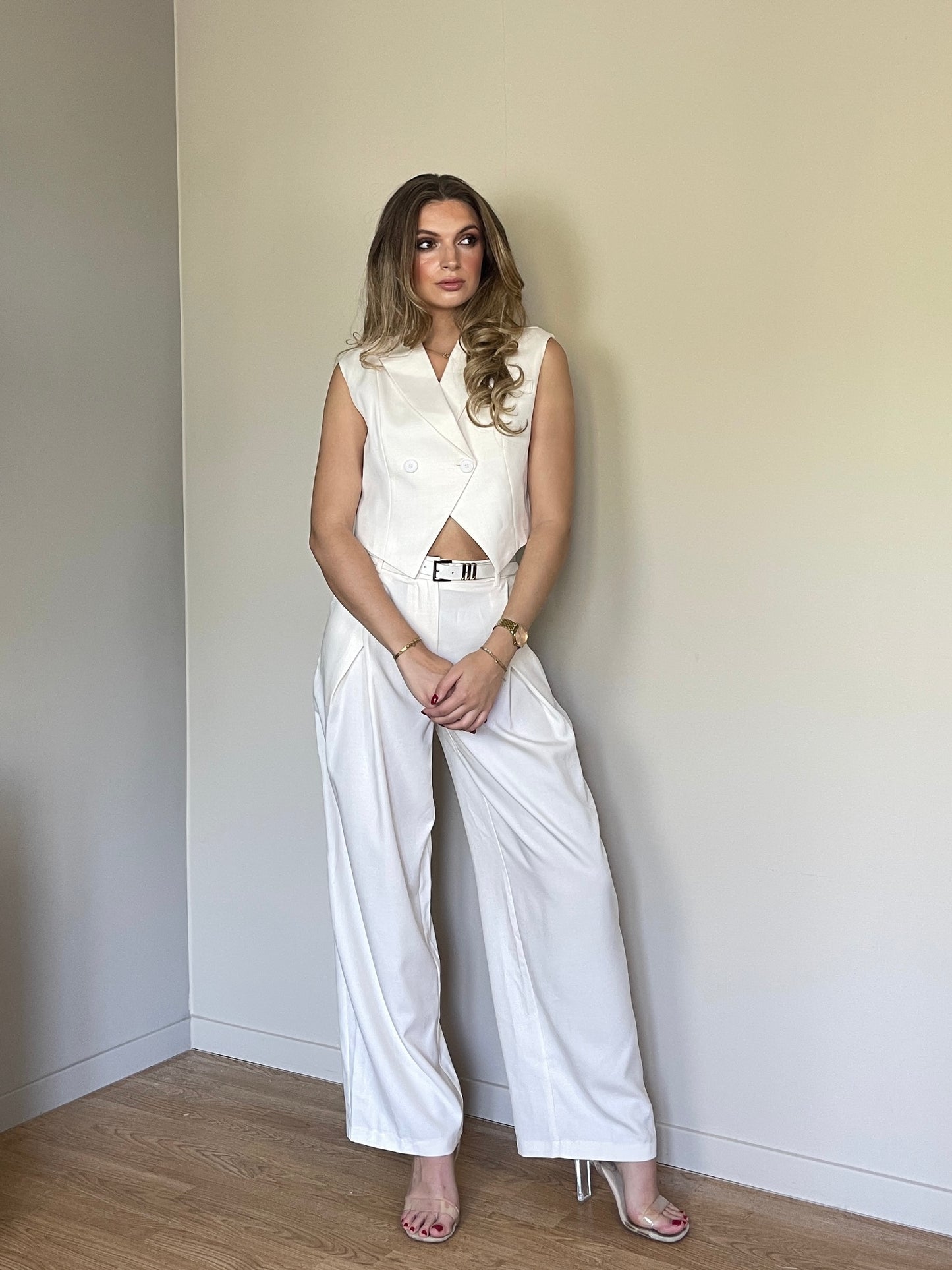 White lauren trouser