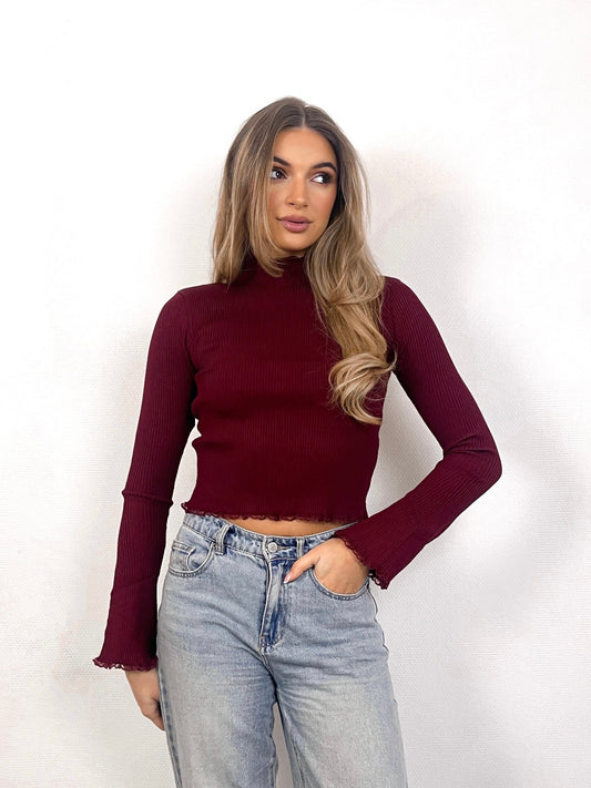 Bordeaux longsleeve top