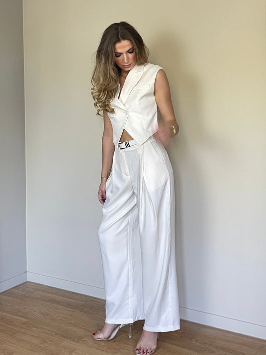 White lauren trouser