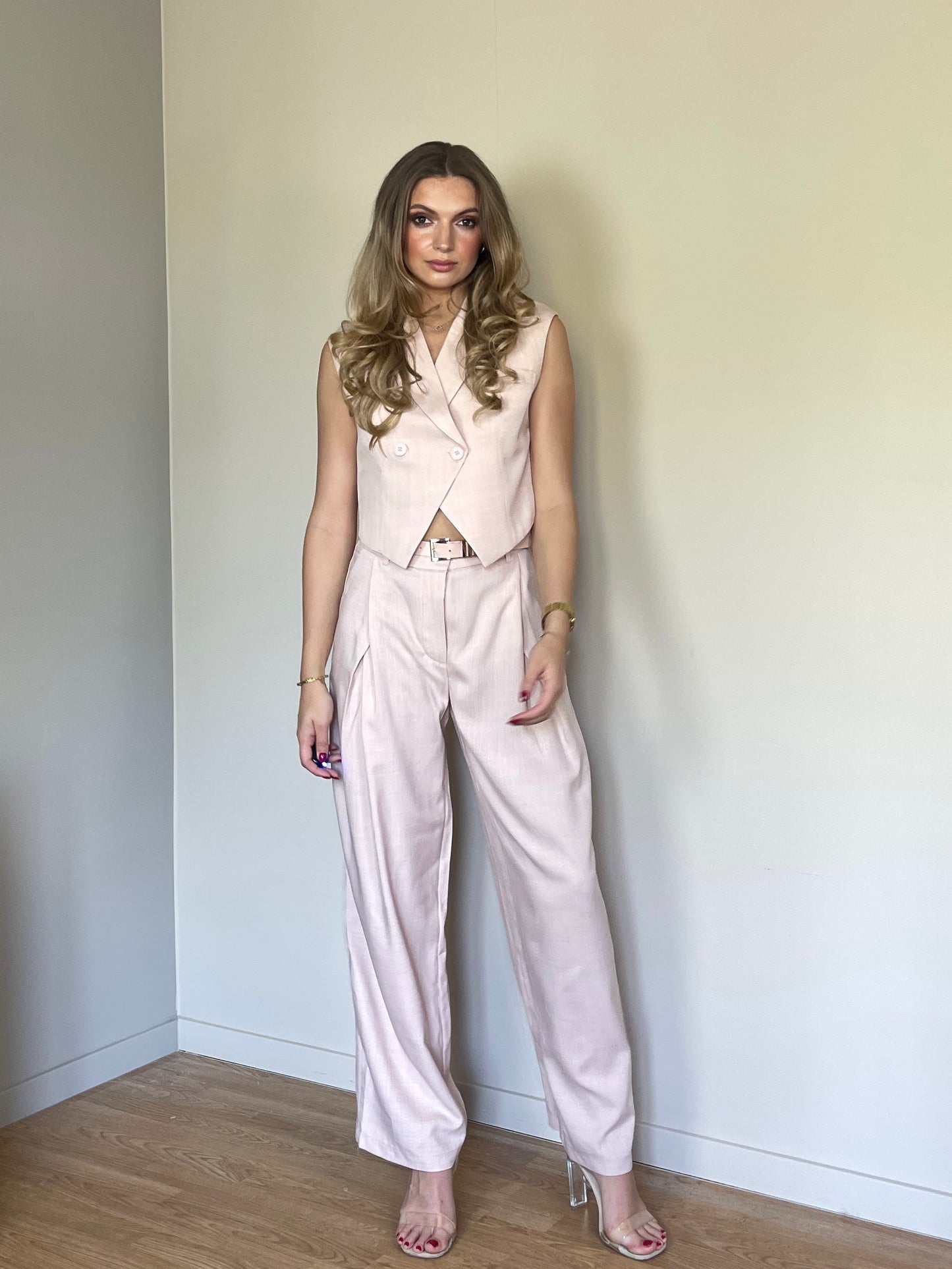 Pink lauren gilet